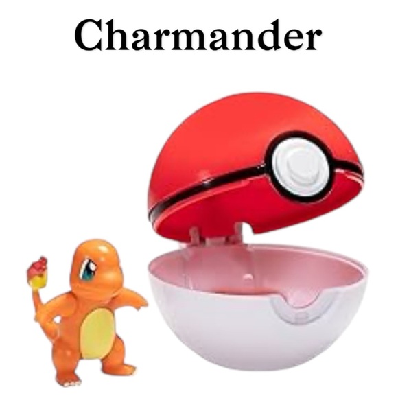 New Jazwares Pokémon Clip 'N' Go Poke Ball & Battle Figure - Charmander - Picture 1 of 9